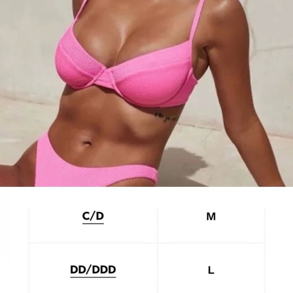 Pink Women's Swimwear Bikini top - Picture 6 of 6